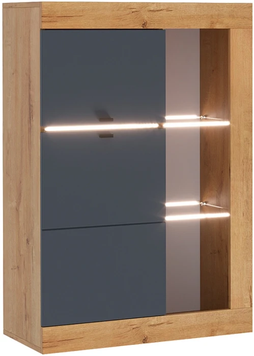 Прага Модульная Гостиная, вариант №3, Дуб Вотан/Графит