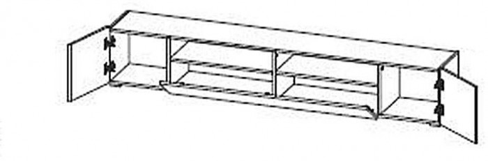 Прага тумба белый/белый глянец