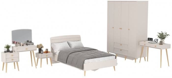 Афина Спальня 34-1200, кашемир серый