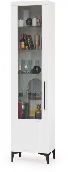 Валенсия Гостиная № 109, ЛДСП белый шагрень/МДФ белый шагрень