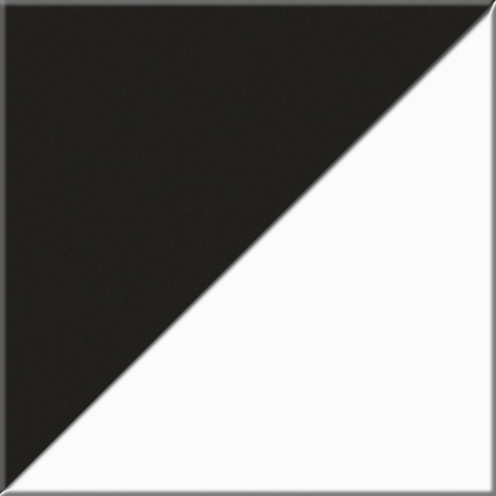 Сидней Комплектация № 048, корпус белый/чёрный/фасады МДФ белый глянец