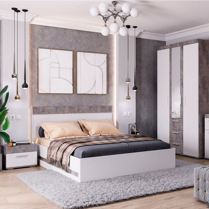 "Инстайл" КР-04 бетон/белый