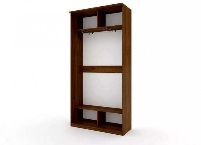 Шкаф купе Модерн 1190х450 2-х дверный зеркальный венге