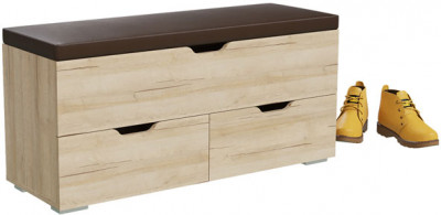 Диван 2-4201дубрив Флинт, цвет дуб ривьера, ШхГхВ 100х37х47 см.