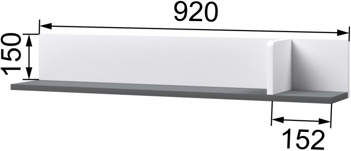 Подростковая Кэнди, композиция 2, графит/белый