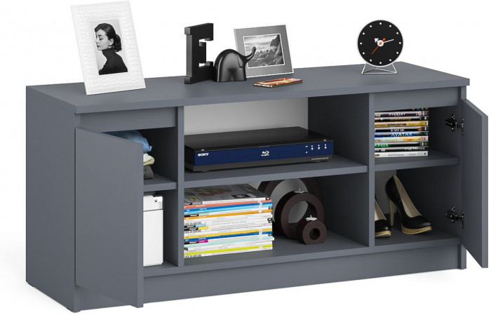 Мори Тумба ТВ МТВ1200.1, цвет графит, ШхГхВ 120,4х41х54,6 см.