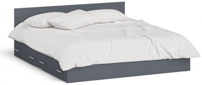 Мори Кровать с ящиками 1800, графит