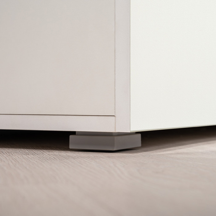 Октава Набор шкафов 01, белый шагрень/дуб крафт золотой/фасады МДФ белый шагрень