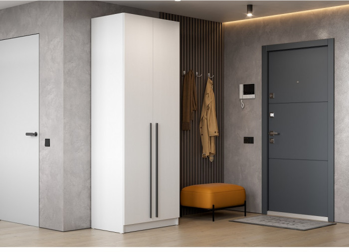 Шкаф распашной Берген ШК-800, белое дерево