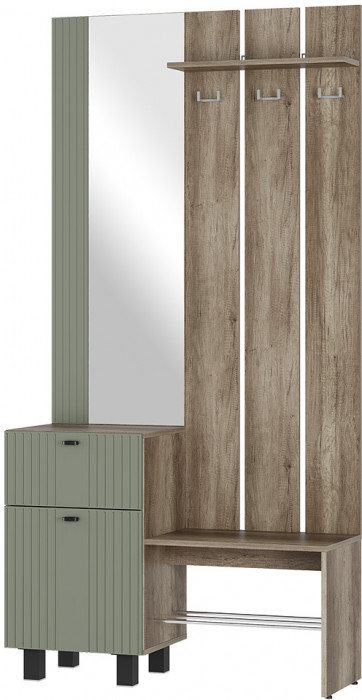 Прихожая Олива ПР-04, Дуб каньон, МФ12