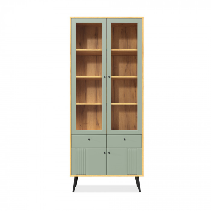 Шкаф-витрина 2-х дверная Вега Саксония