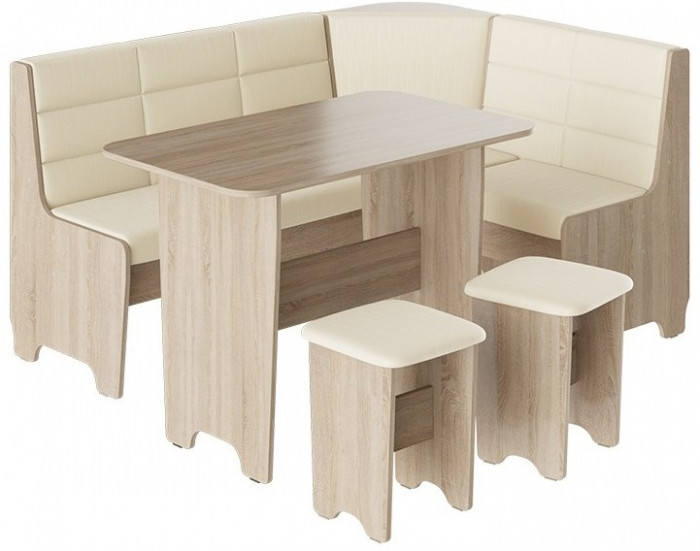 Техас Кухонный уголок Исп.2 (Дуб Сонома/Кашемир коричневый)