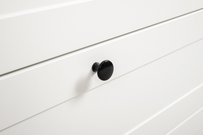 Остин 11.53 Кровать + ортопед + 16.240 Комод + 16.152 Тумба прикроватная, белый шагрень/дуб крафт золотой