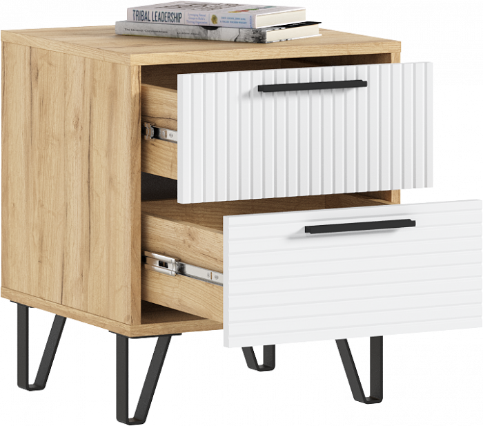 Спальня Флэш, браш вайт/дуб крафт