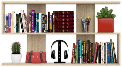 Мори Полка 1200, цвет дуб сонома, ШхГхВ 120х21х64,8 см., универсальная сборка