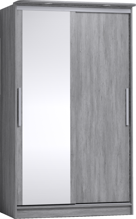 Шкаф-купе с зеркалом Strike 1200 Atelier светлый