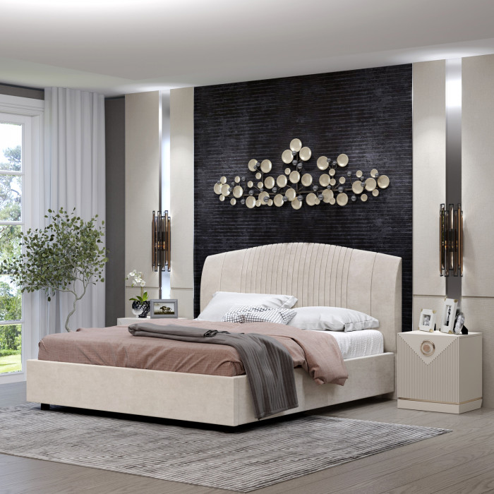 Кровать-12М с подъёмным основанием 1800 слоновая кость