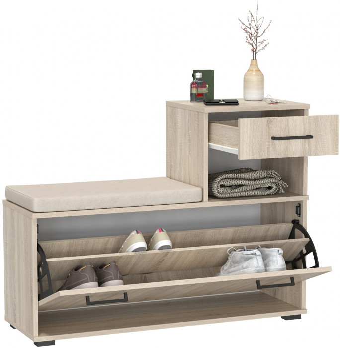 Лира ГК 2-0714дубсон Тумба под обувь, дуб сонома