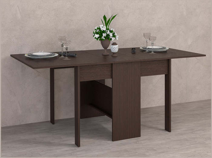 Стол обеденный-книжка ЛДСП (Венге)