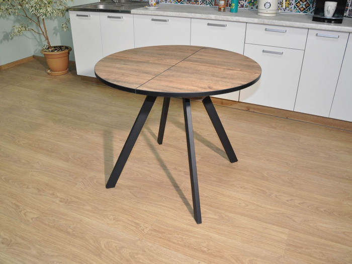 Обеденная группа Нарди / Стул Х 4 шт. / Дуб Веллингтон/черный / бид 01