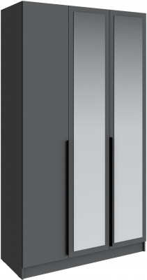 Шкаф Мадрид (1,3) с зеркалом, Графит серый