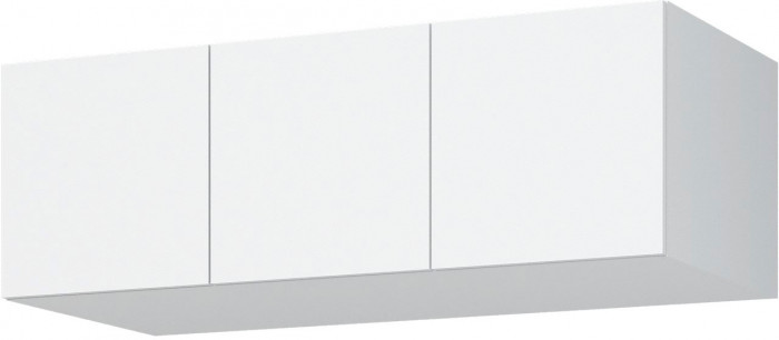 Лион АН-02 Антресоль 1200 (1200х400х550) Белый/Белый