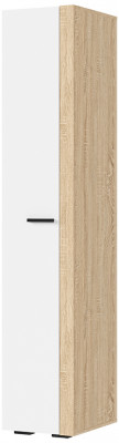 САНСА ШК-01 Шкаф 400 Фасад БЕЛЫЙ/Корпус ДУБ СОНОМА