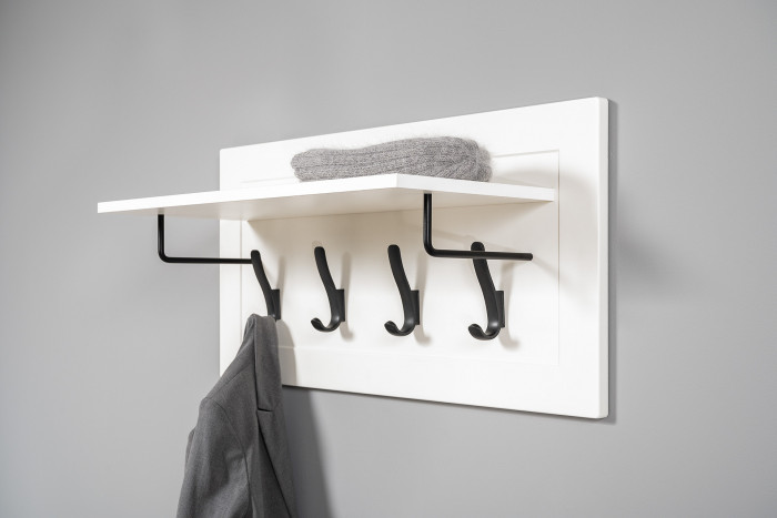 Остин Прихожая 33, цвет белый шагрень/дуб крафт золотой, ШхГхВ 200х54,3х229,6 см., универсальная сборка