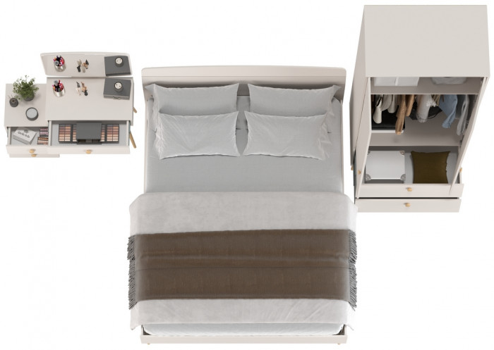 Афина Спальня 03-1600, кашемир серый