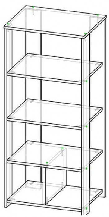 Стеллаж универсальный Дуб Сонома