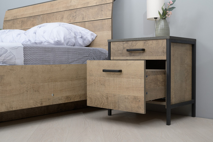 Трувор 13.290 Тумба прикроватная, дуб гранж песочный/интра