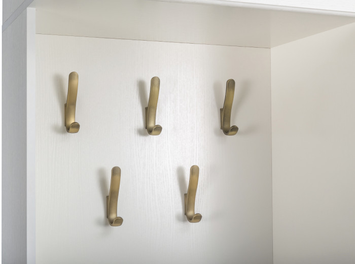 Ливерпуль Шкаф многоцелевого назначения 13.21, ясень ваниль/белый