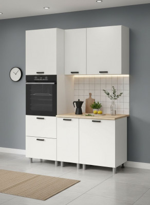 МК Аленушка 1,6м ПД Лаванда Молочный,скоба черный,сонома