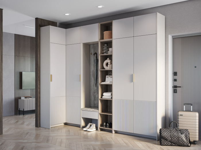 Шкаф навесной "Пандора" ШКН-01, Кашемир/Айриш МФ03