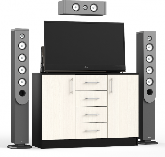 Комод СВК № 2, венге/дуб лоредо