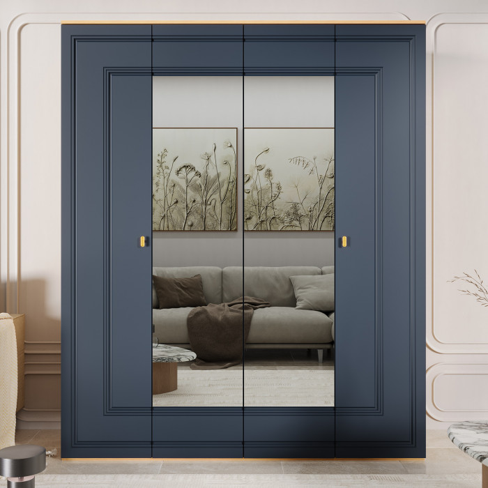 Шкаф 4-х дверный Вега Сапфир