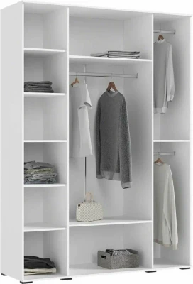 Норд Композиция Шкафов (прямые + угловые), Белый глянец/белый