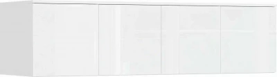 Норд Композиция Шкафов (прямые + угловые), Белый глянец/белый