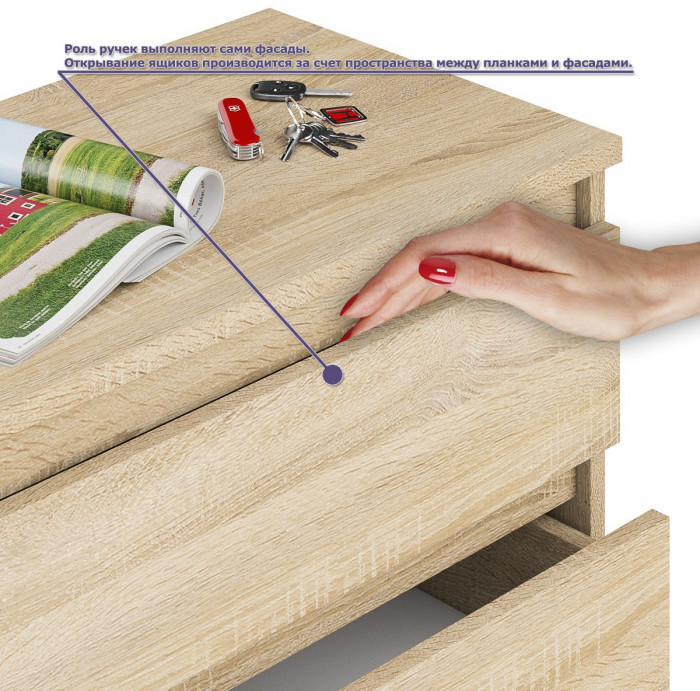 Мори Стол письменный МСП1200.1 + Тумба МА900.1, цвет дуб сонома, ШхГхВ 210,8х50,4х76,6 см., универсальная сборка