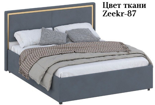 Кровать 120 с ортопед. основанием КР-431-М-12, Микровелюр Zeekr-87