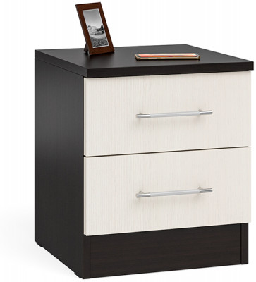 Фиеста Тумба прикроватная, цвет венге/дуб лоредо, ШхГхВ 40х42х47 см.