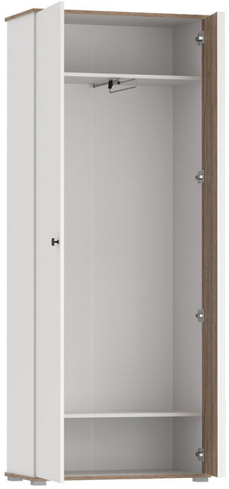 Шкаф для одежды 51.01 Либерти опора h=20мм Белый / Дуб Каньон