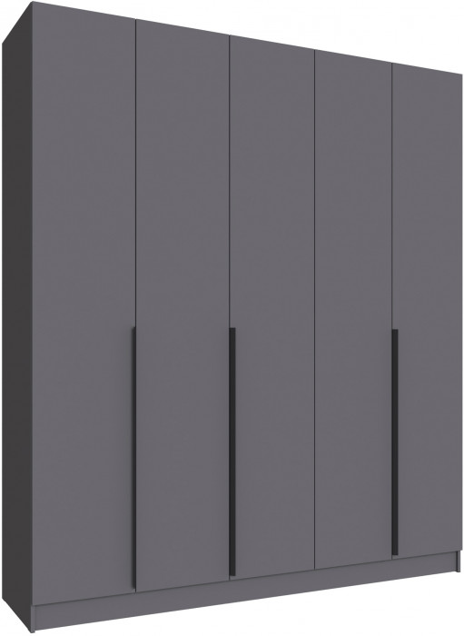 Шкаф Мадрид (2,0) с 3 ящ. внутри без зеркала, Графит серый