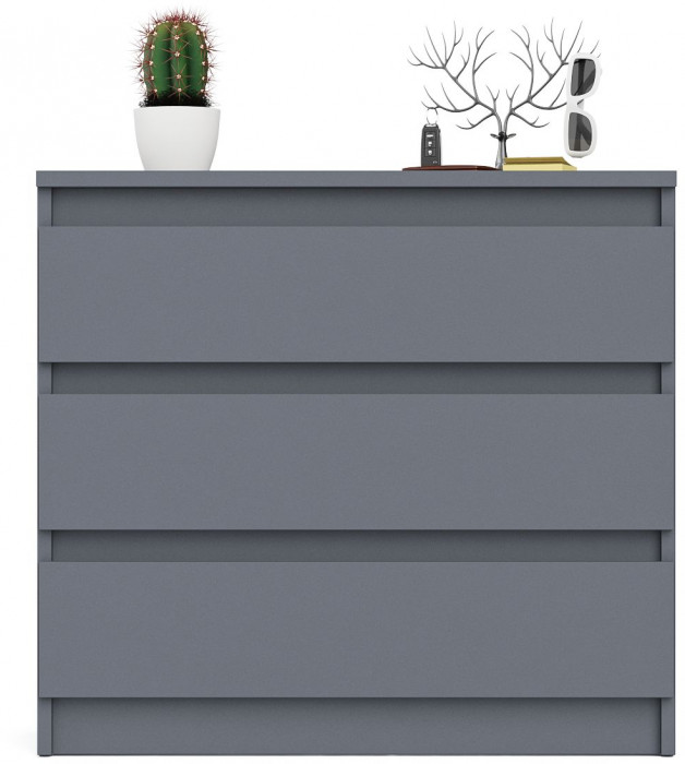 Мори Комод МК800.1, цвет графит, ШхГхВ 80,4х41х73 см.