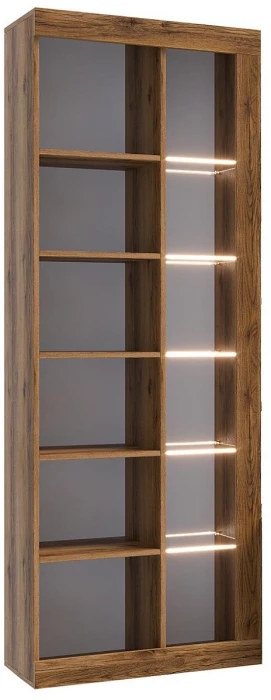 Прага Модульная Гостиная, вариант №4, Дуб Делано/Белый глянец