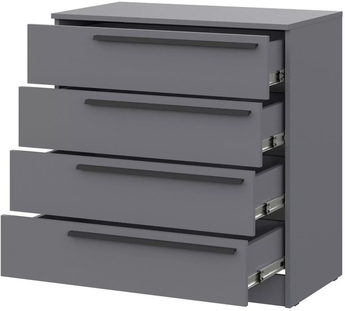Комод Берген КМ-800 серый графит/серый графит