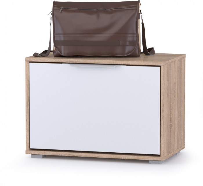 Куба Прихожая 22, цвет дуб сонома/белый премиум, ШхГхВ 182,8х38,3х210,6 см., универсальная сборка