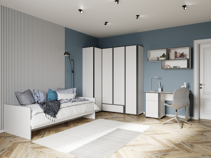 Подростковая Асцелла, набор 2, Белый/Графит серый