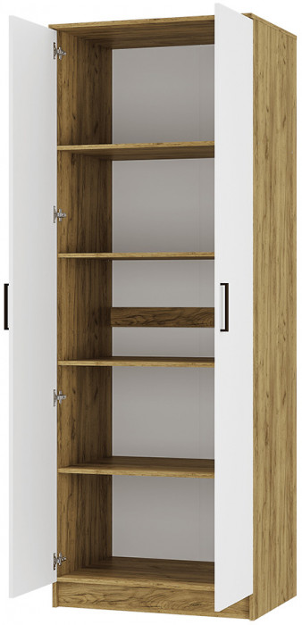 Шкаф двухстворчатый "Евро" ШК-01 крафт/белый