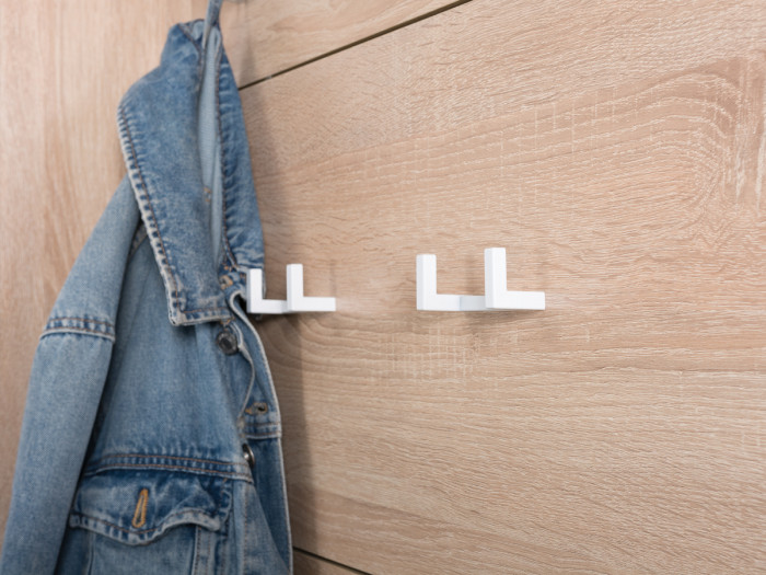 Куба Прихожая 3, обувница 13.58 + Вешалка 10.122, цвет дуб сонома/белый премиум, ШхГхВ 65х38,3х210,6 см.